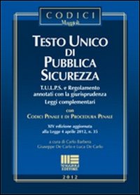 Testo unico di pubblica sicurezza
