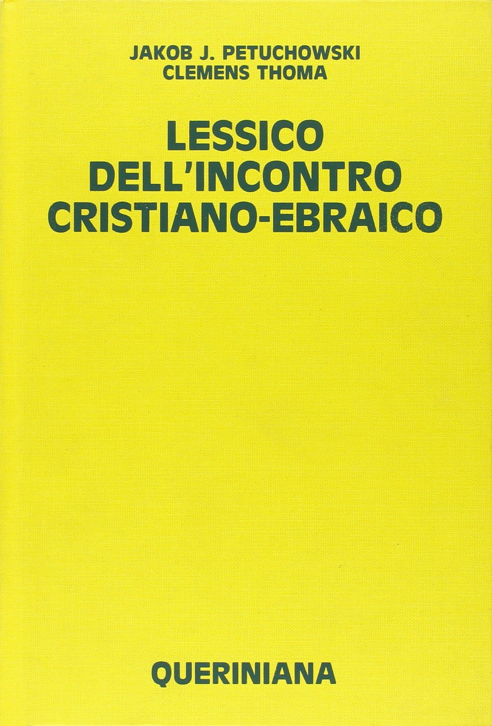 Lessico dell'incontro cristiano-ebraico