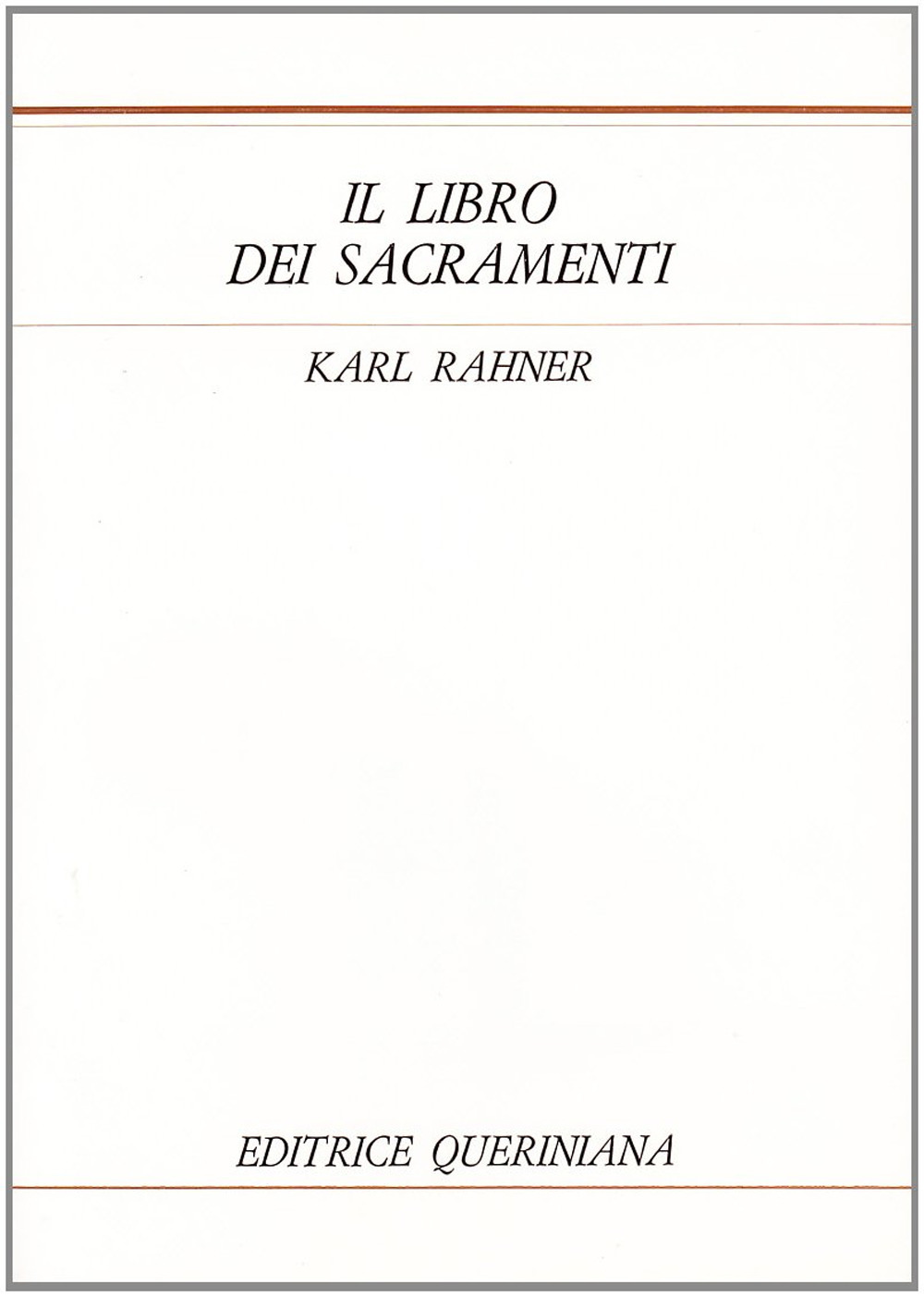 Il libro dei sacramenti