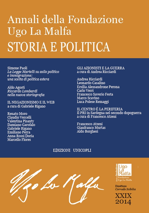 Annali della Fondazione Ugo La Malfa. Storia e politica. Vol. 29