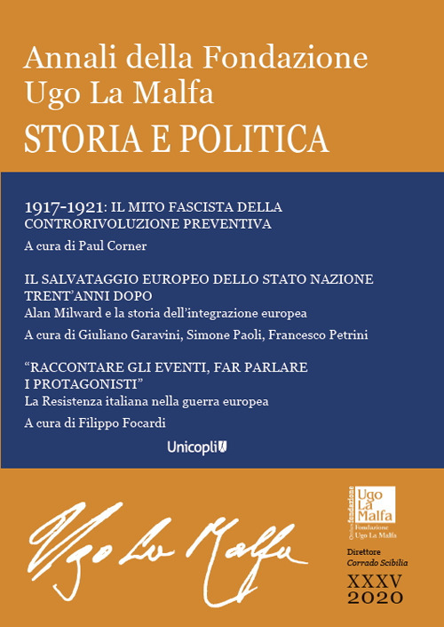 Annali della Fondazione Ugo La Malfa. Storia e politica. Vol. 35