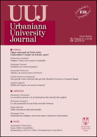 Urbaniana University Journal. Euntes Docete. Vol. 3: Focus: figure episcopali nel tardo antico. L'episcopato è sempre un bonus opus?