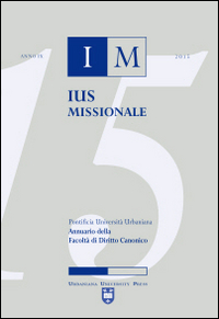 Ius missionale. Annuario della Facoltà di diritto canonico