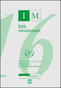 Ius missionale. Annuario della Facoltà di diritto canonico