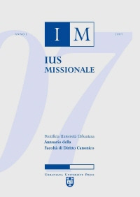 Ius missionale. Annuario della Facoltà di diritto canonico
