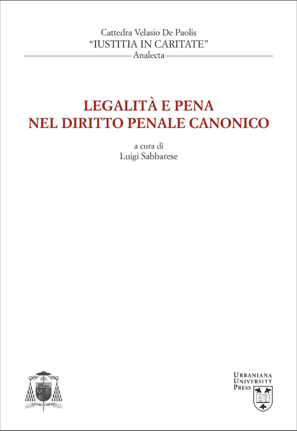Legalità e pena nel diritto penale canonico