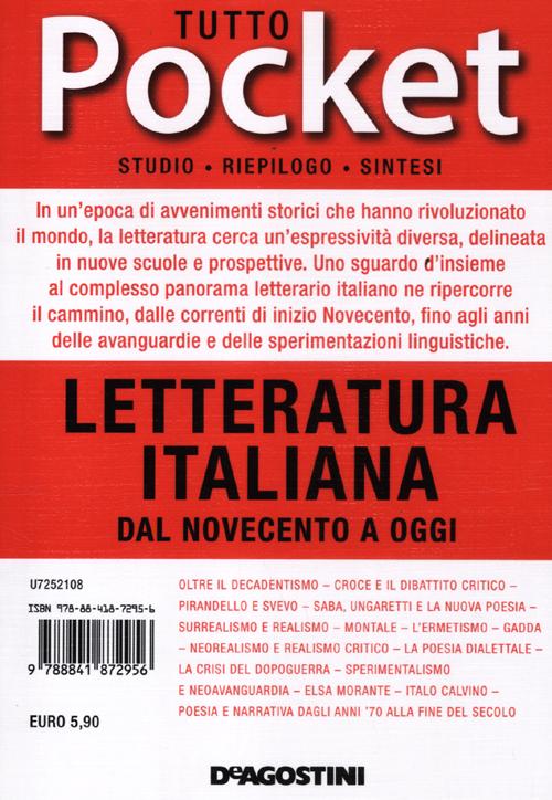 Tutto letteratura italiana. Dal Novecento a oggi