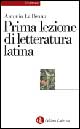 Prima lezione di letteratura latina
