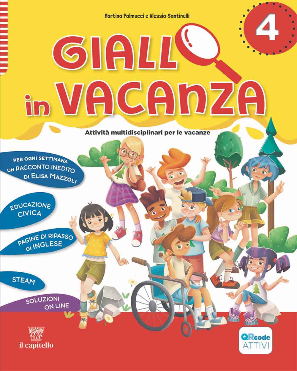 Giallo in vacanza. Attività multidisciplinari per le vacanze. Per la Scuola elementare. Vol. 4: Con Inserto delle regole, Logicando, Narrativa: il fantasma di Canterville e The legend of Dick Whittington