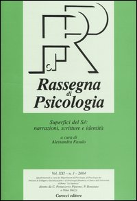 Rassegna di psicologia. Vol. 1: Superfici del Sé: narrazioni, scritture e identità