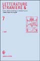 Letterature straniere &. Quaderni della Facoltà di lingue e letterature straniere dell'Università degli studi di Cagliari. Vol. 7