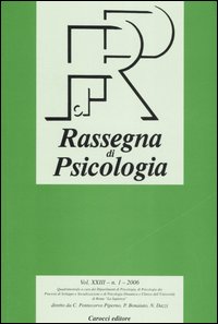 Rassegna di psicologia. Vol. 1