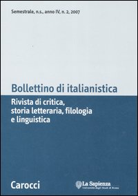 Bollettino di italianistica. Rivista di critica, storia letteraria, filologia e linguistica. Vol. 2