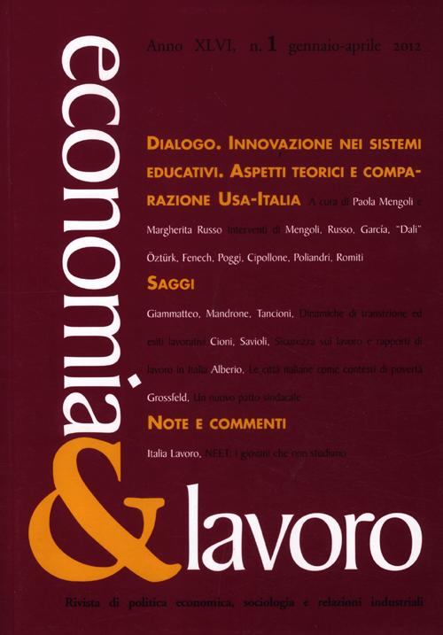 Economia & lavoro. Vol. 1