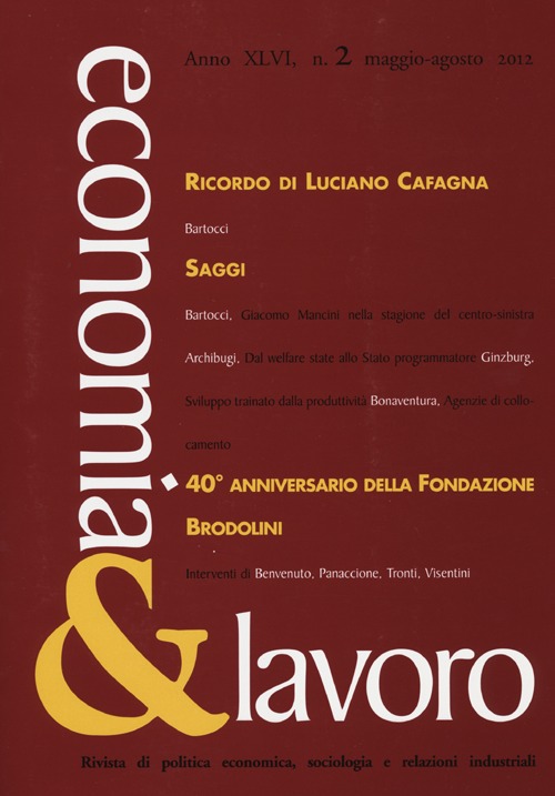 Economia & lavoro. Vol. 2