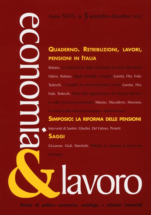 Economia & lavoro. Vol. 3