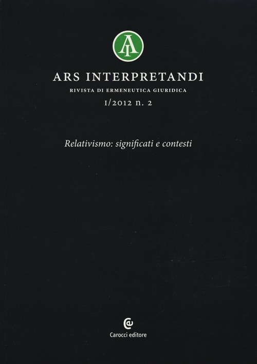 Ars interpretandi. Vol. 2: Relativismo: significati e contesti