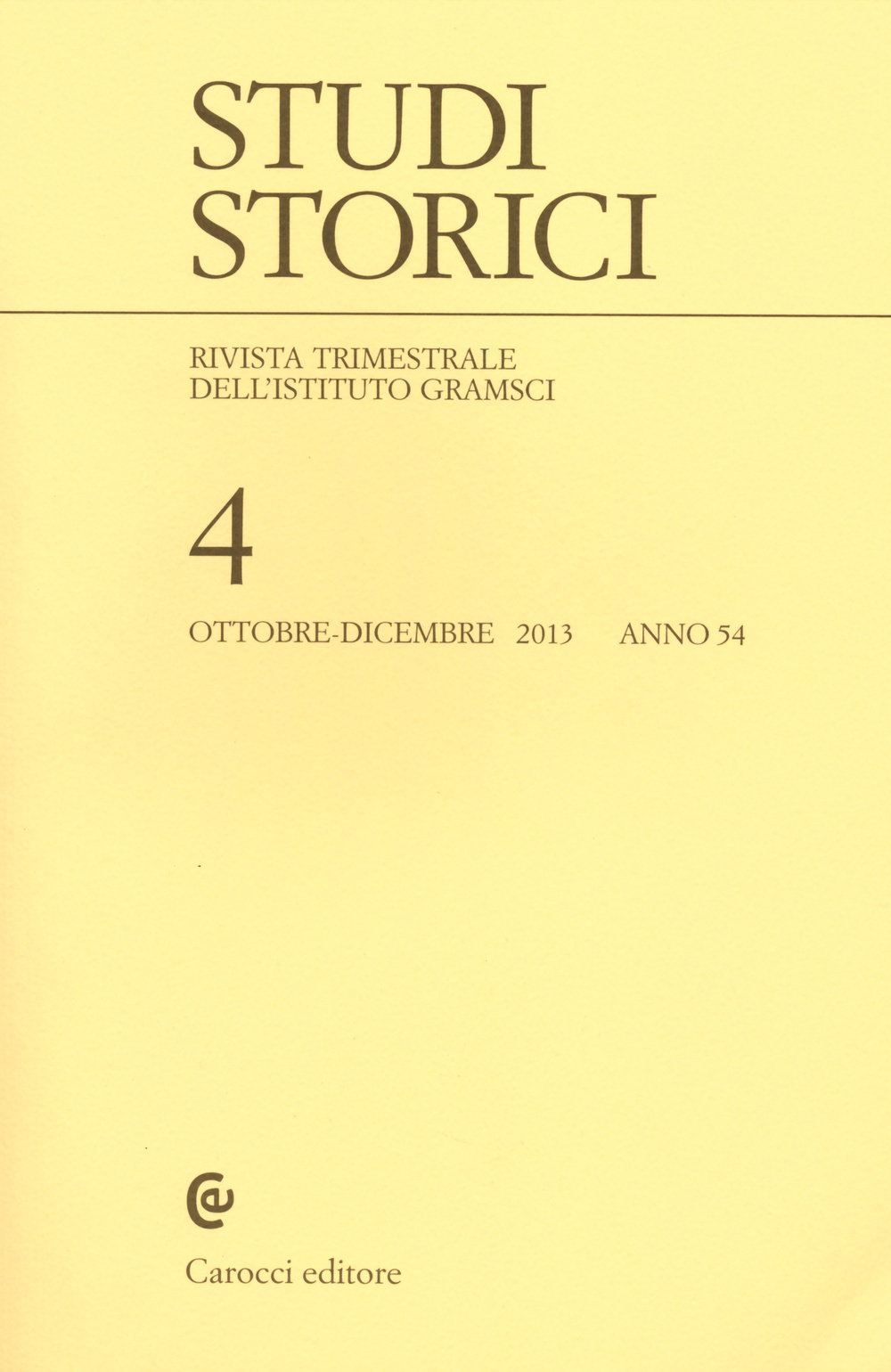 Studi storici. Vol. 4
