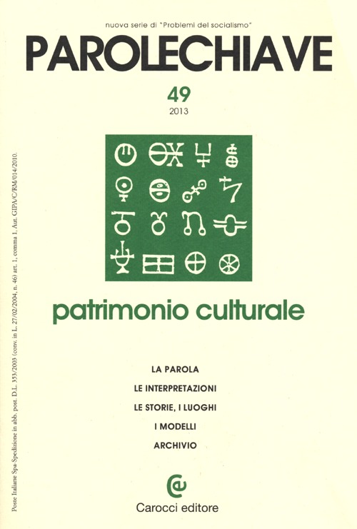 Parolechiave. Vol. 49: Patrimonio culturale