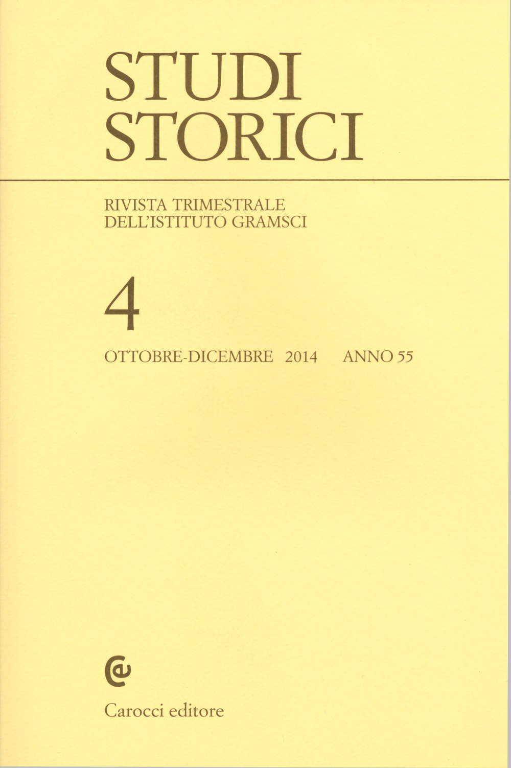 Studi storici. Vol. 4