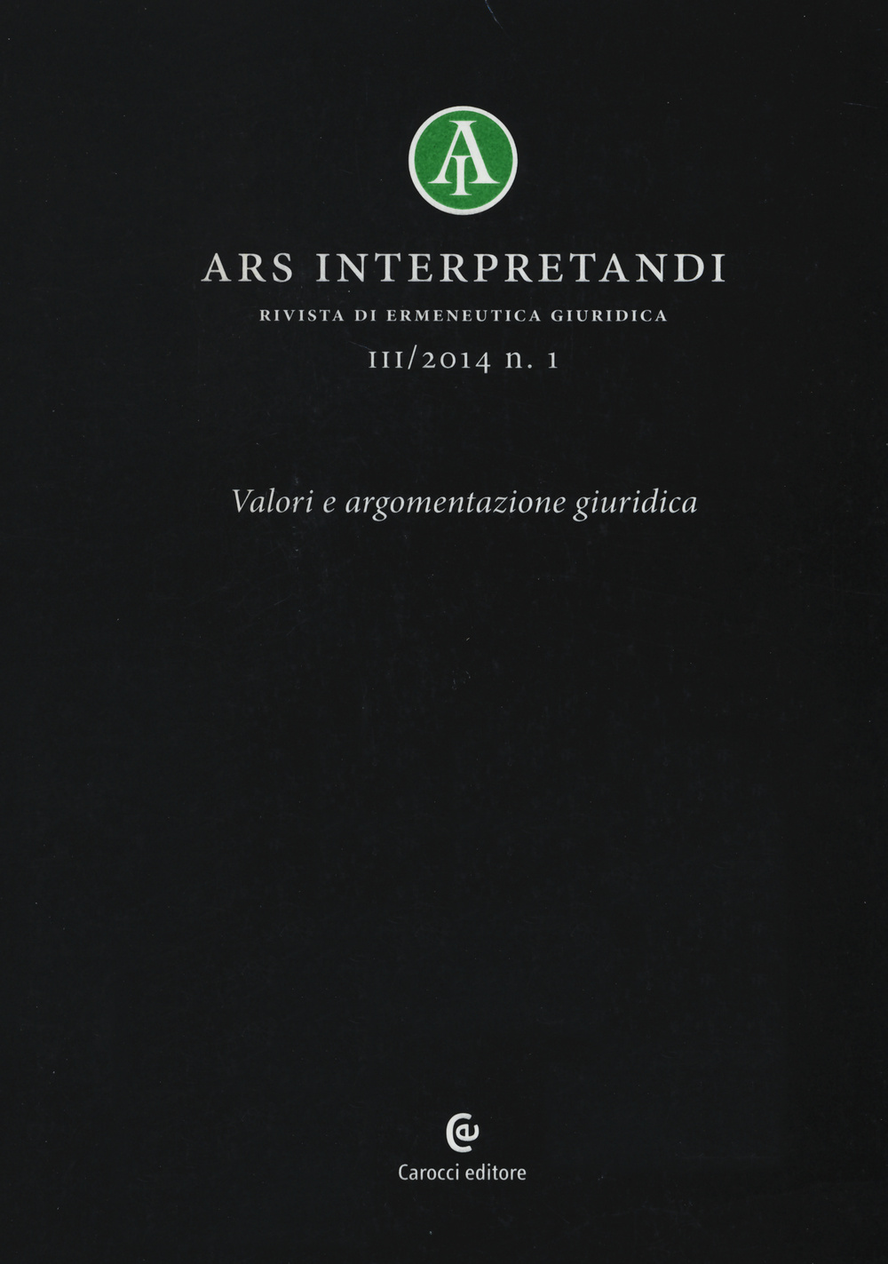 Ars interpretandi. Vol. 1