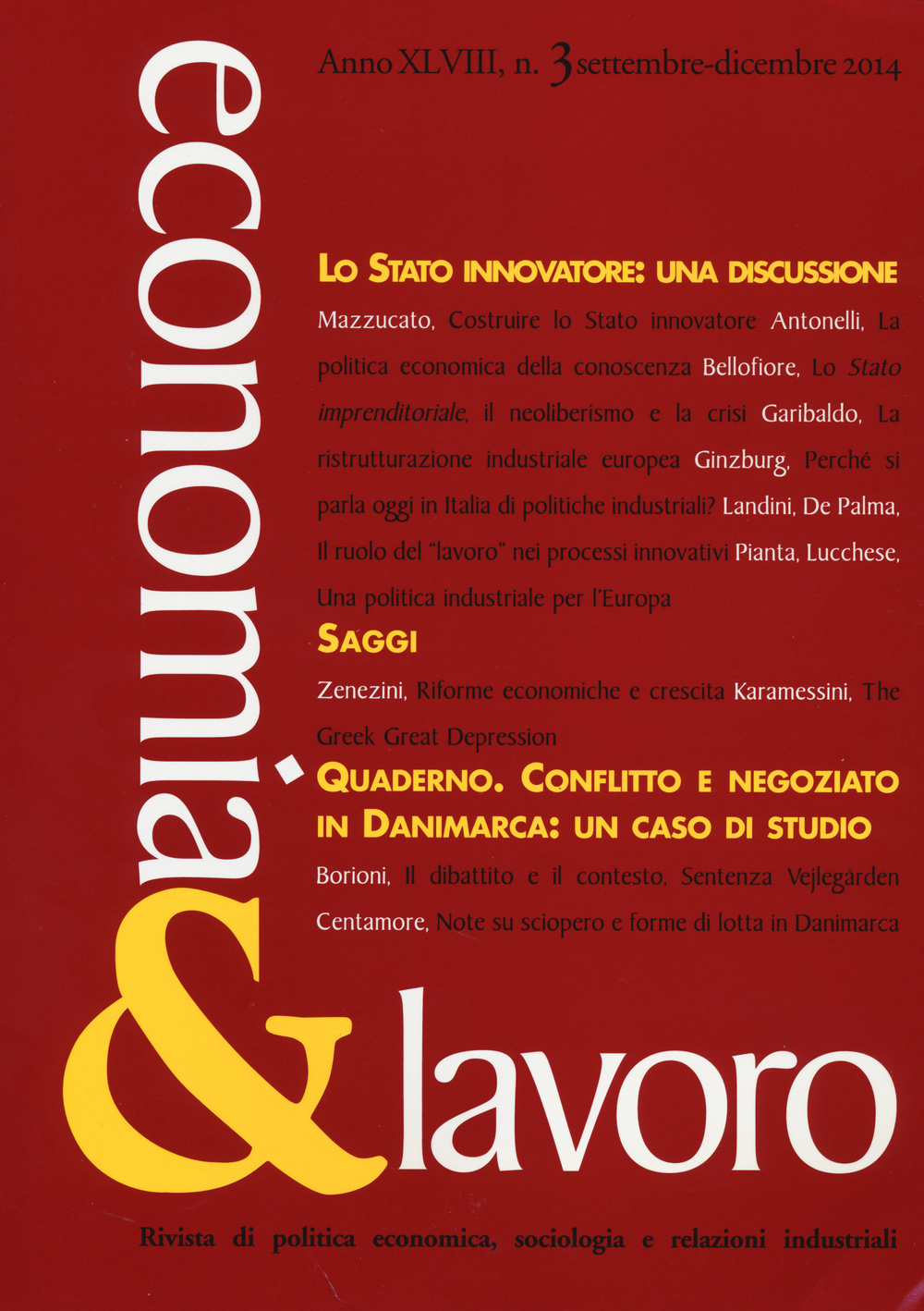 Economia & lavoro. Vol. 3