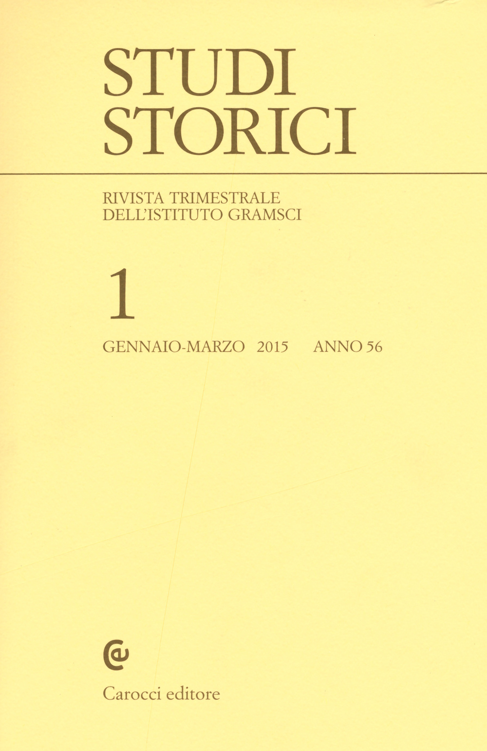 Studi storici. Vol. 1