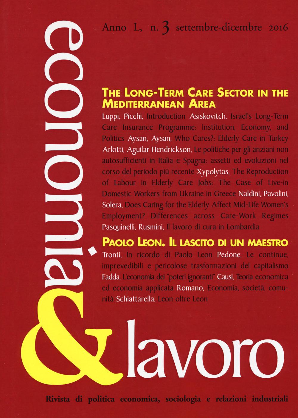 Economia & lavoro. Vol. 3