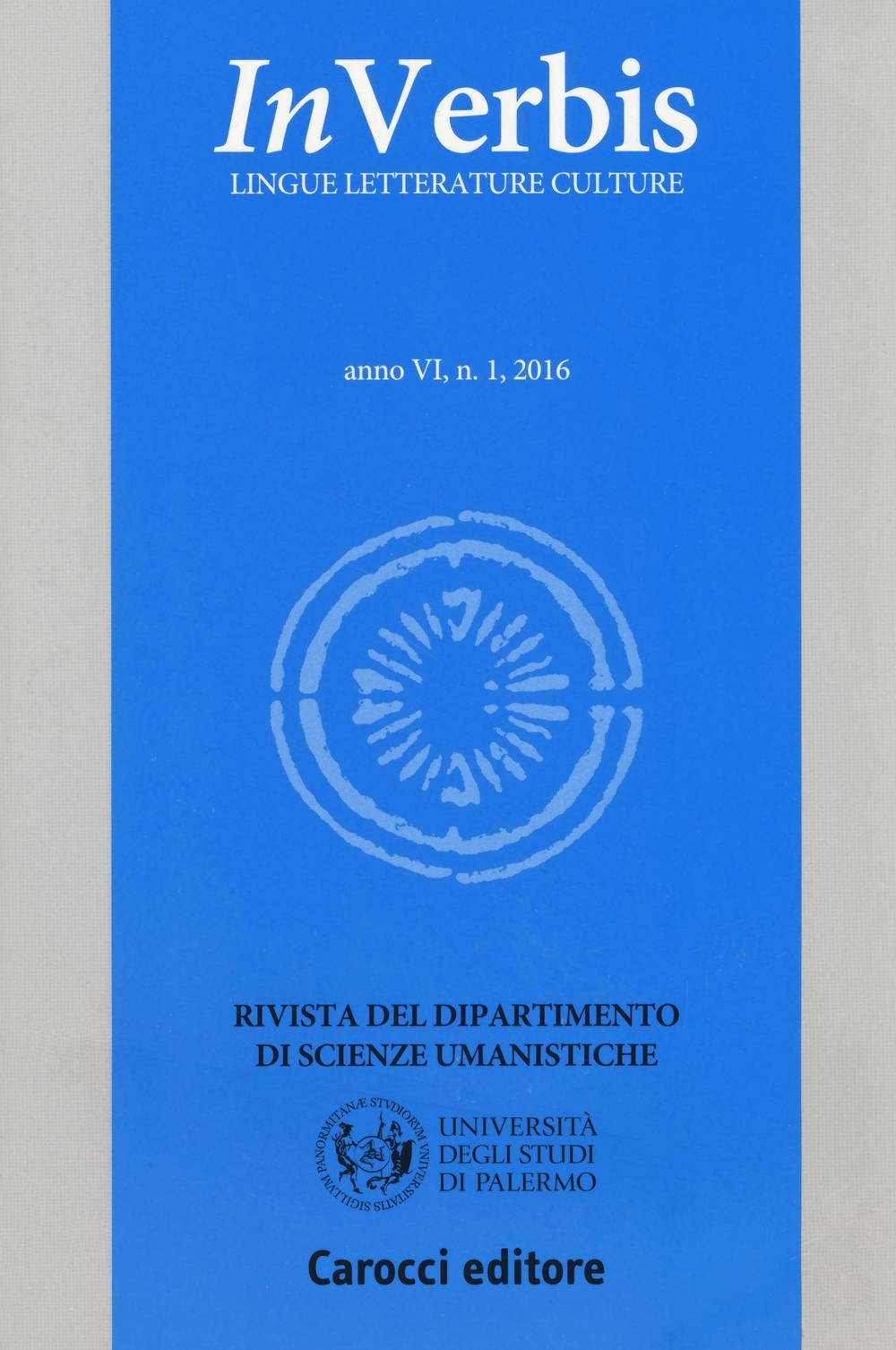 Inverbis. Lingue letterature culture