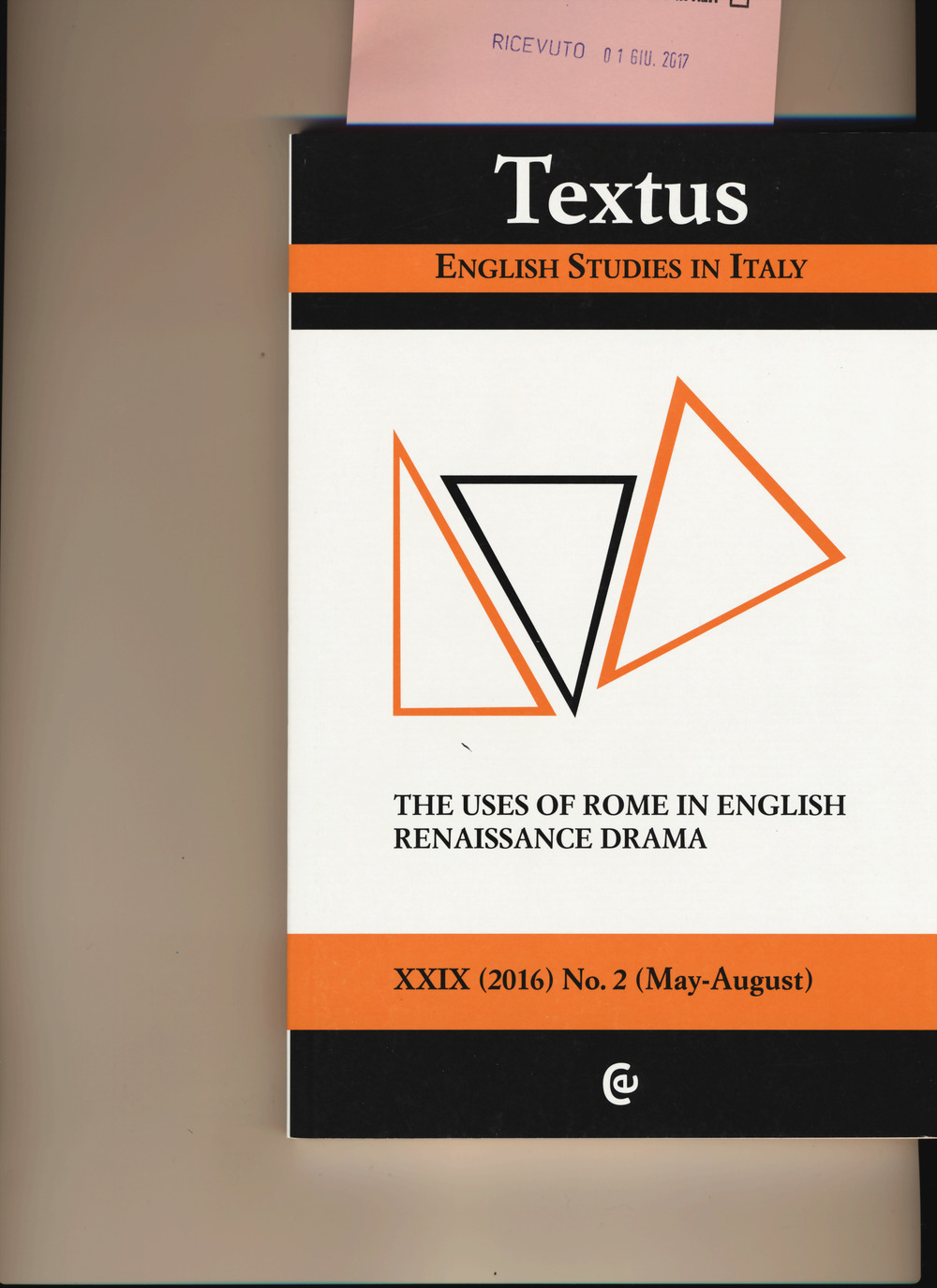 Textus. English studies in Italy. Vol. 2