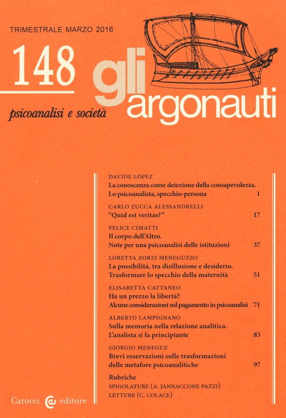 Gli argonauti. Vol. 148