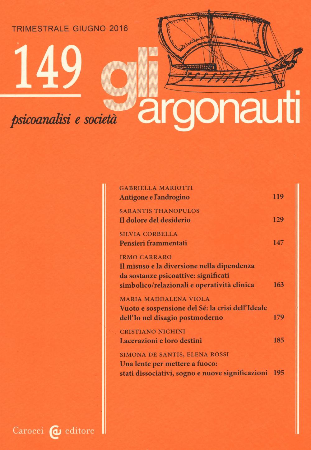 Gli argonauti. Vol. 149