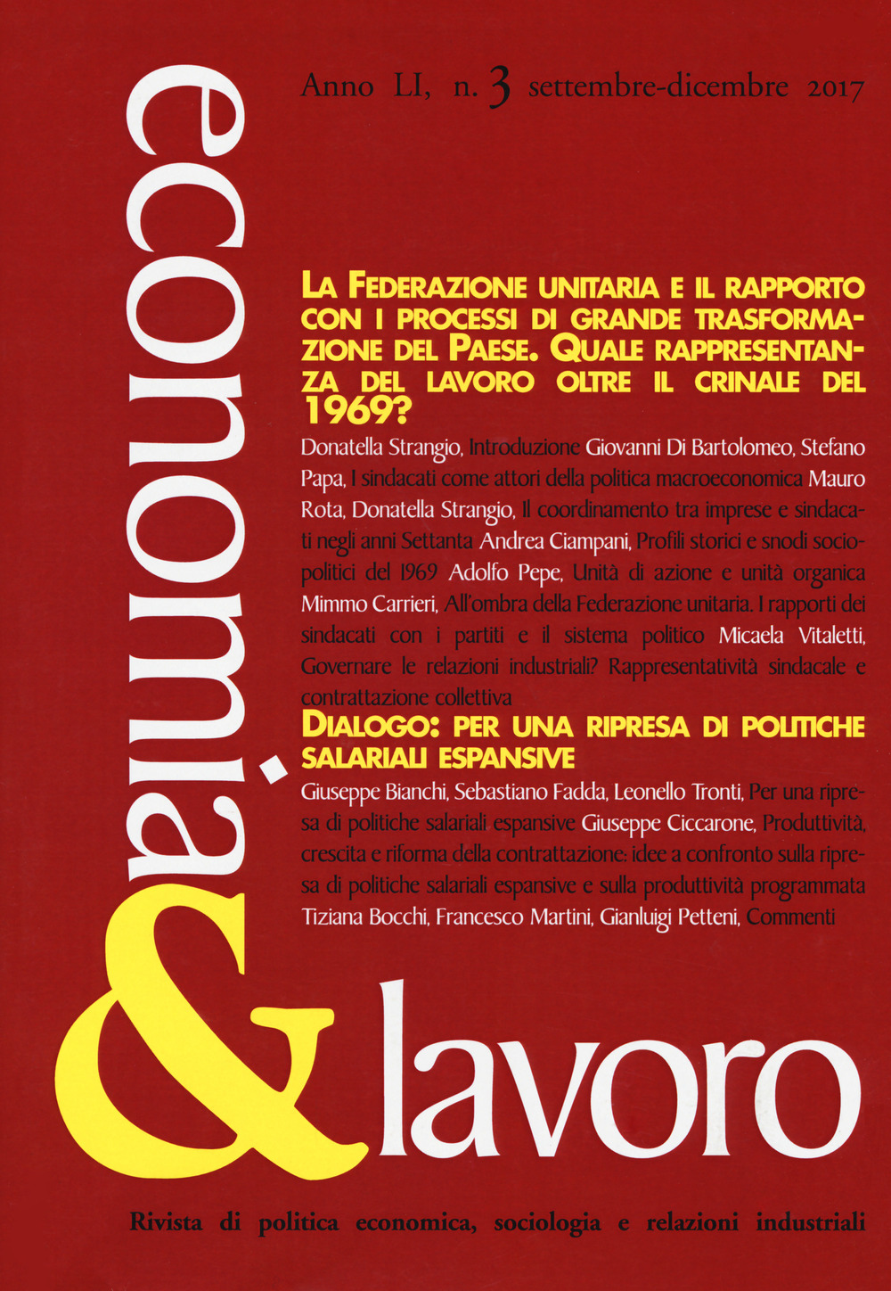 Economia & lavoro. Vol. 3