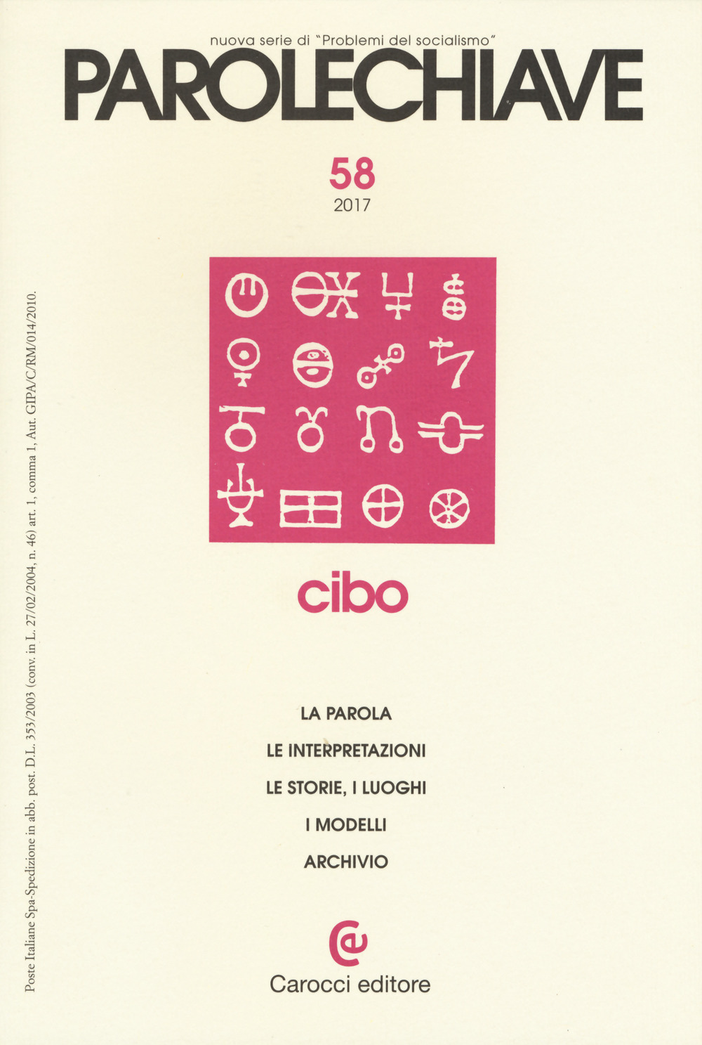 Parolechiave. Vol. 58: Cibo