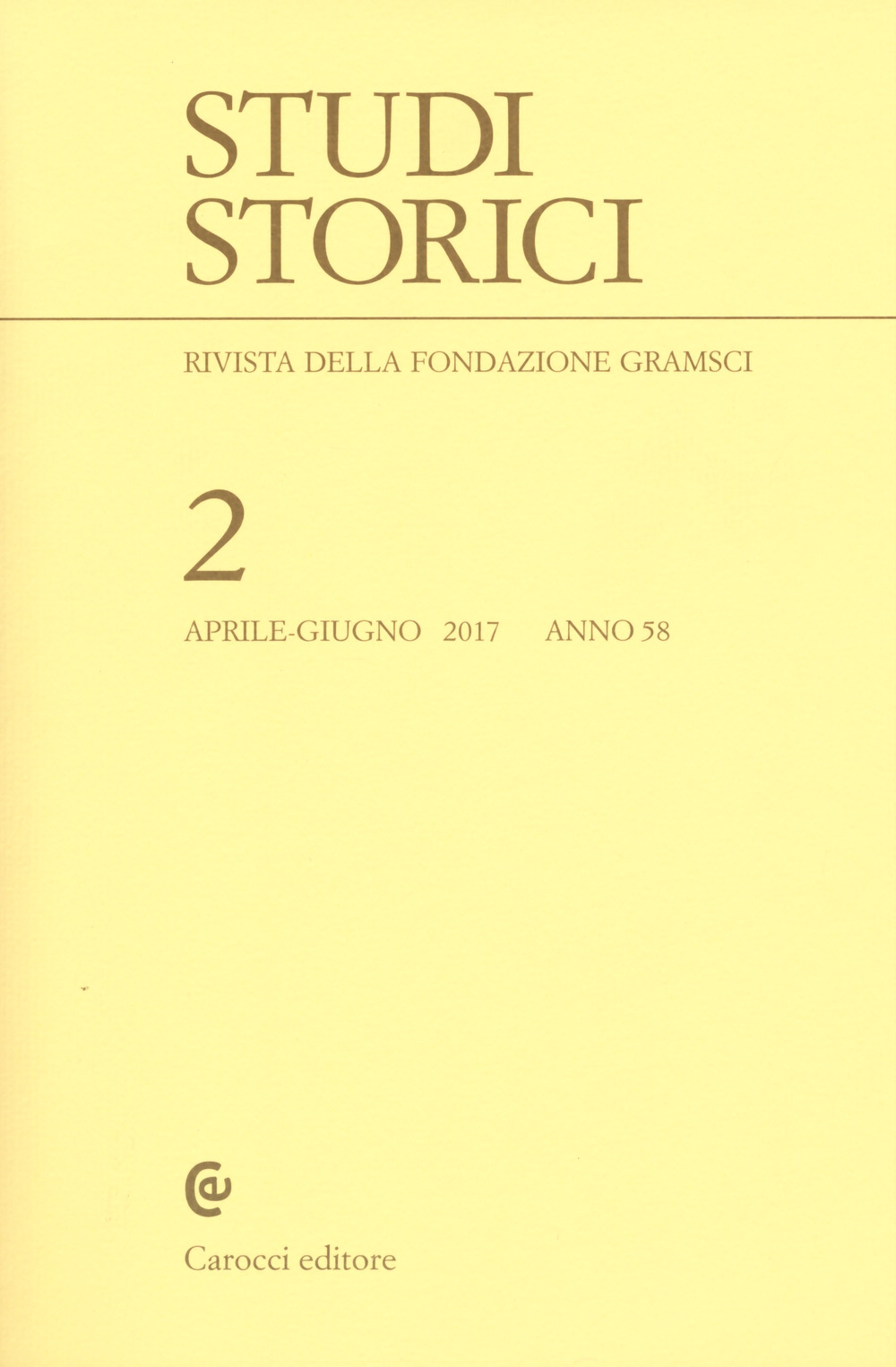 Studi storici. Vol. 2