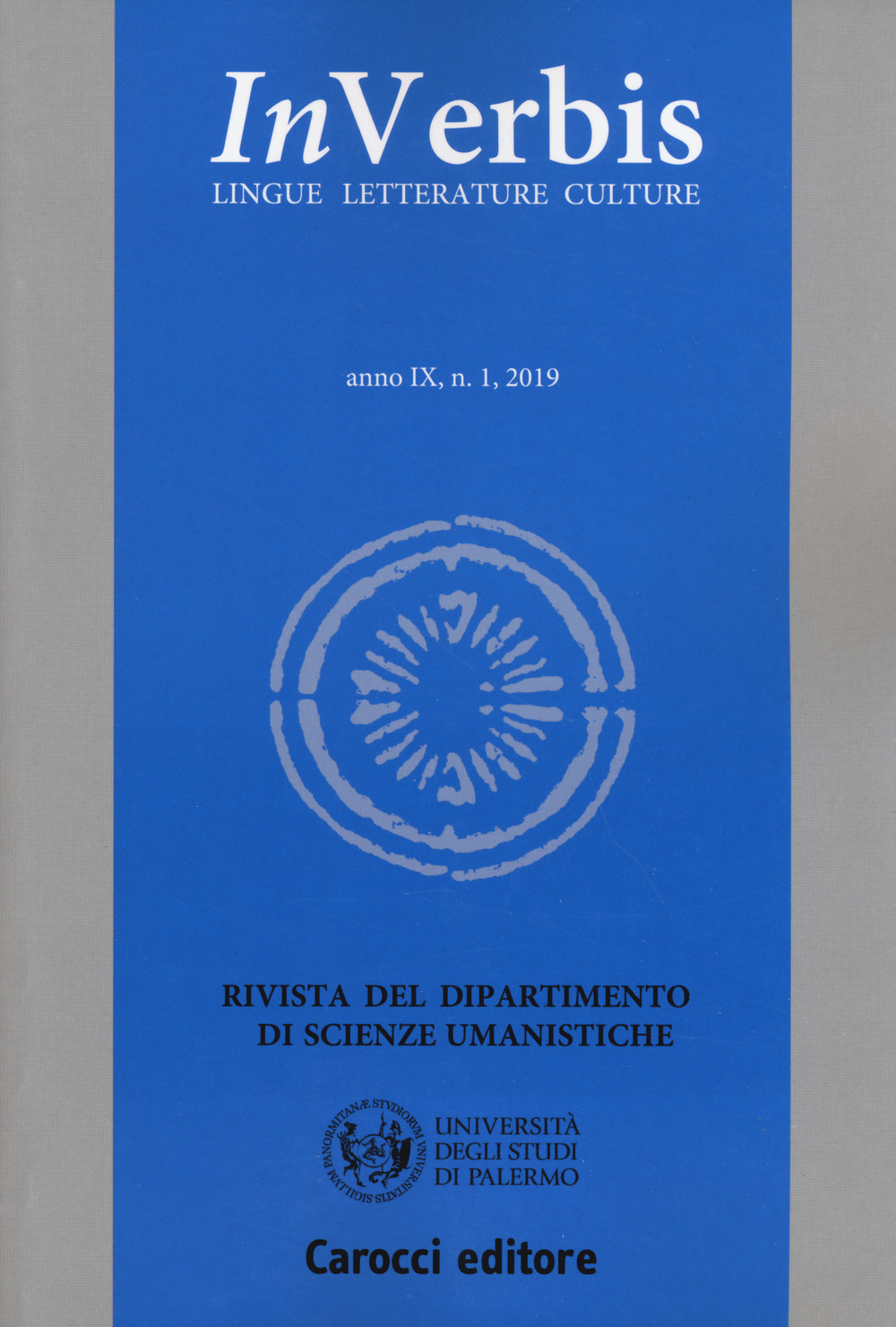 Inverbis. Lingue letterature culture. Vol. 1