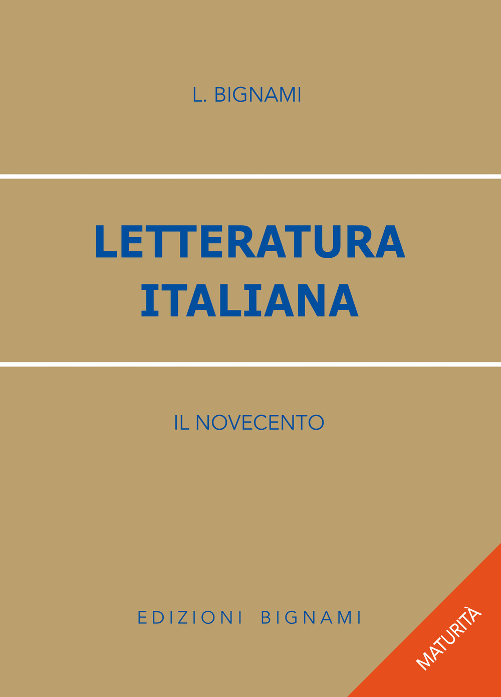 Letteratura italiana. Il Novecento