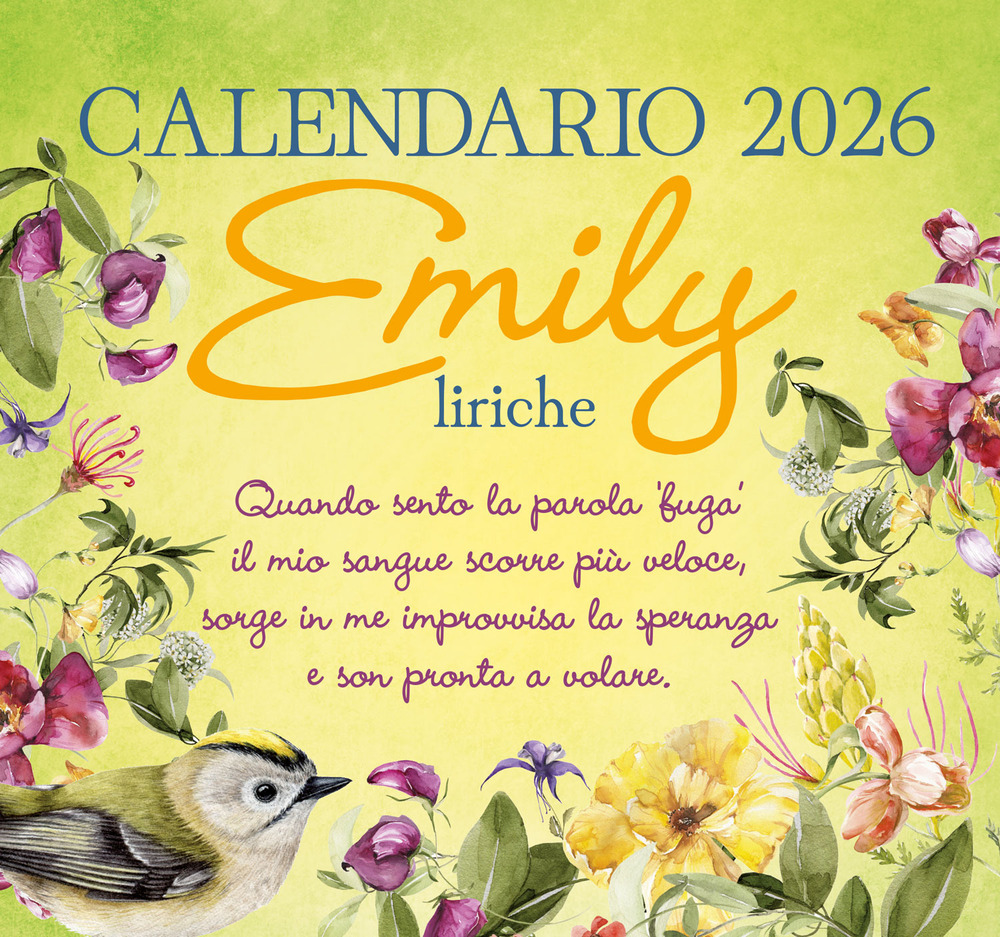 Emily liriche. Calendario 2026 da tavolo