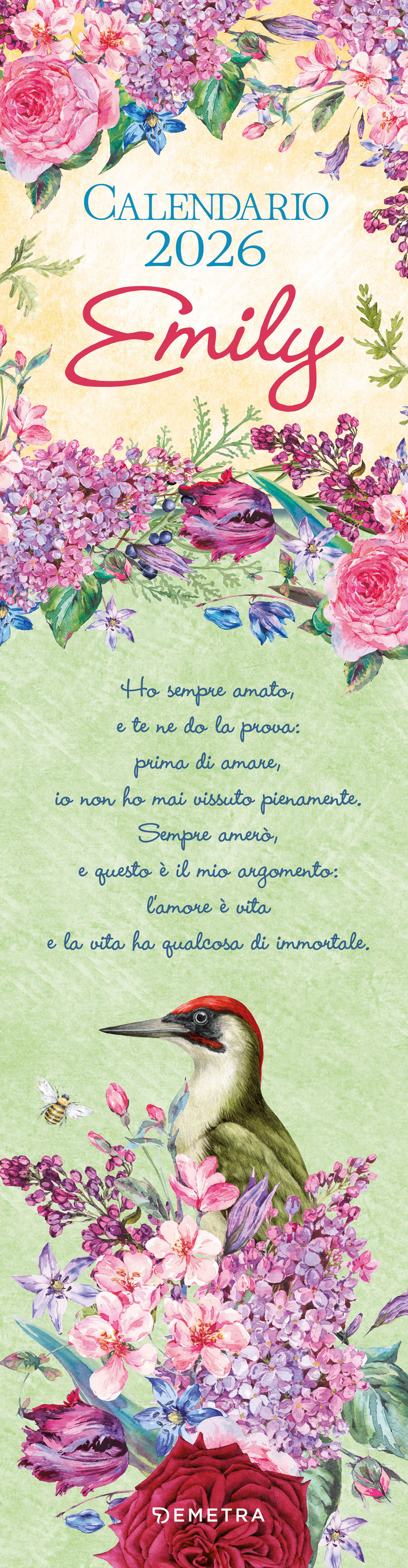 Calendario Emily stretto 2026 da parete