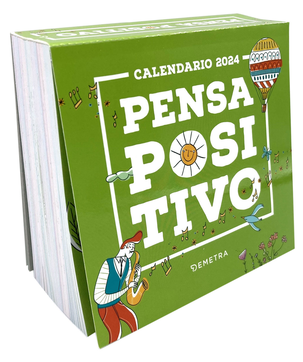 Calendario Pensa Positivo 2024 da tavolo (13.8 x 12.7 cm)