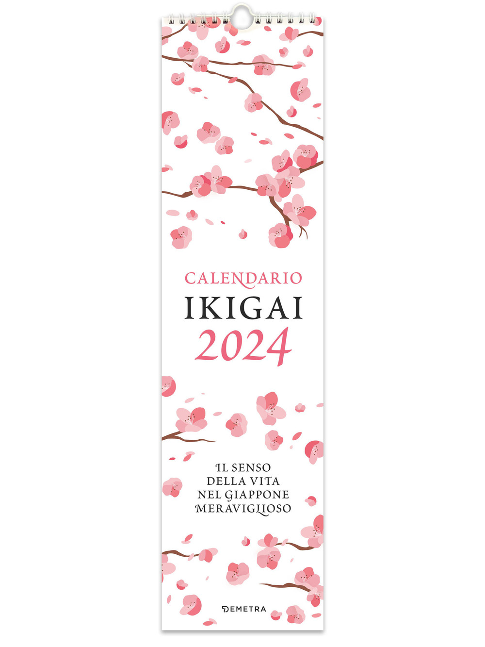 Calendario Ikigai 2024 da parete (12.5 x 48 cm)