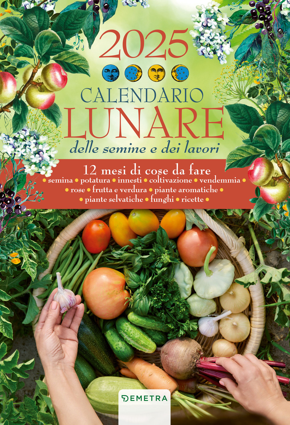 Calendario lunare 2025 da parete (26,5 x 38,5 cm)