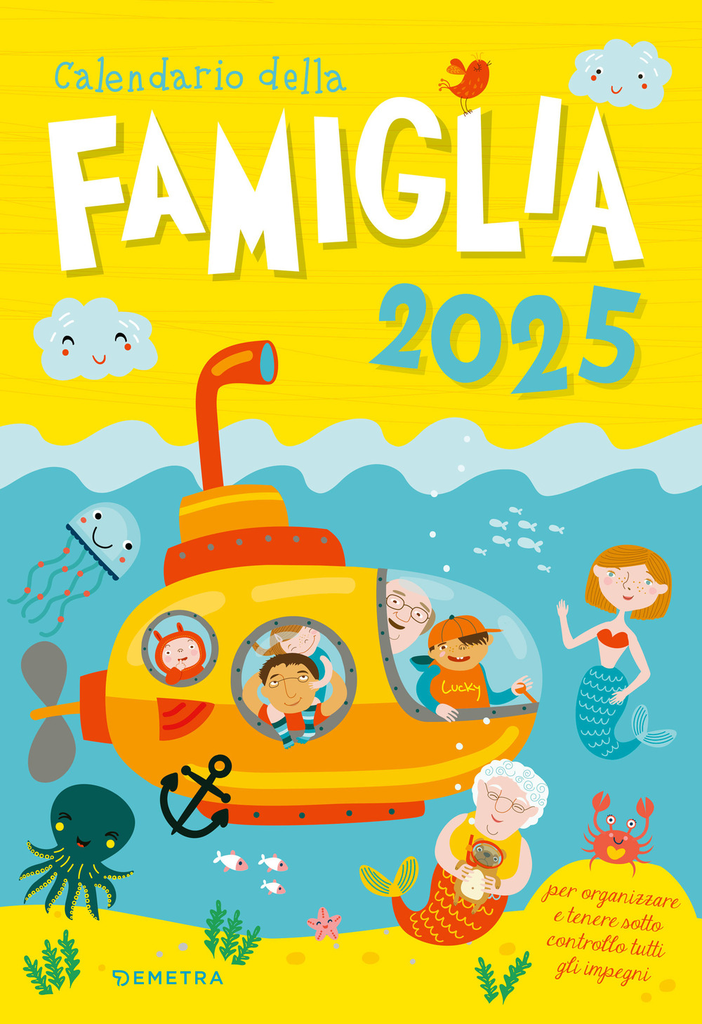 Calendario della Famiglia 2025 da parete (26,5 x 38,5 cm)