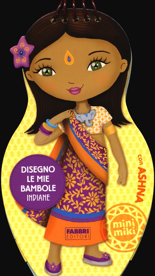 Disegno le mie bambole indiane con Ashna. Con adesivi
