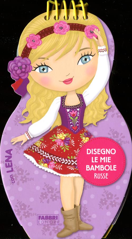 Disegno le mie bambole russe con Lena. Con adesivi