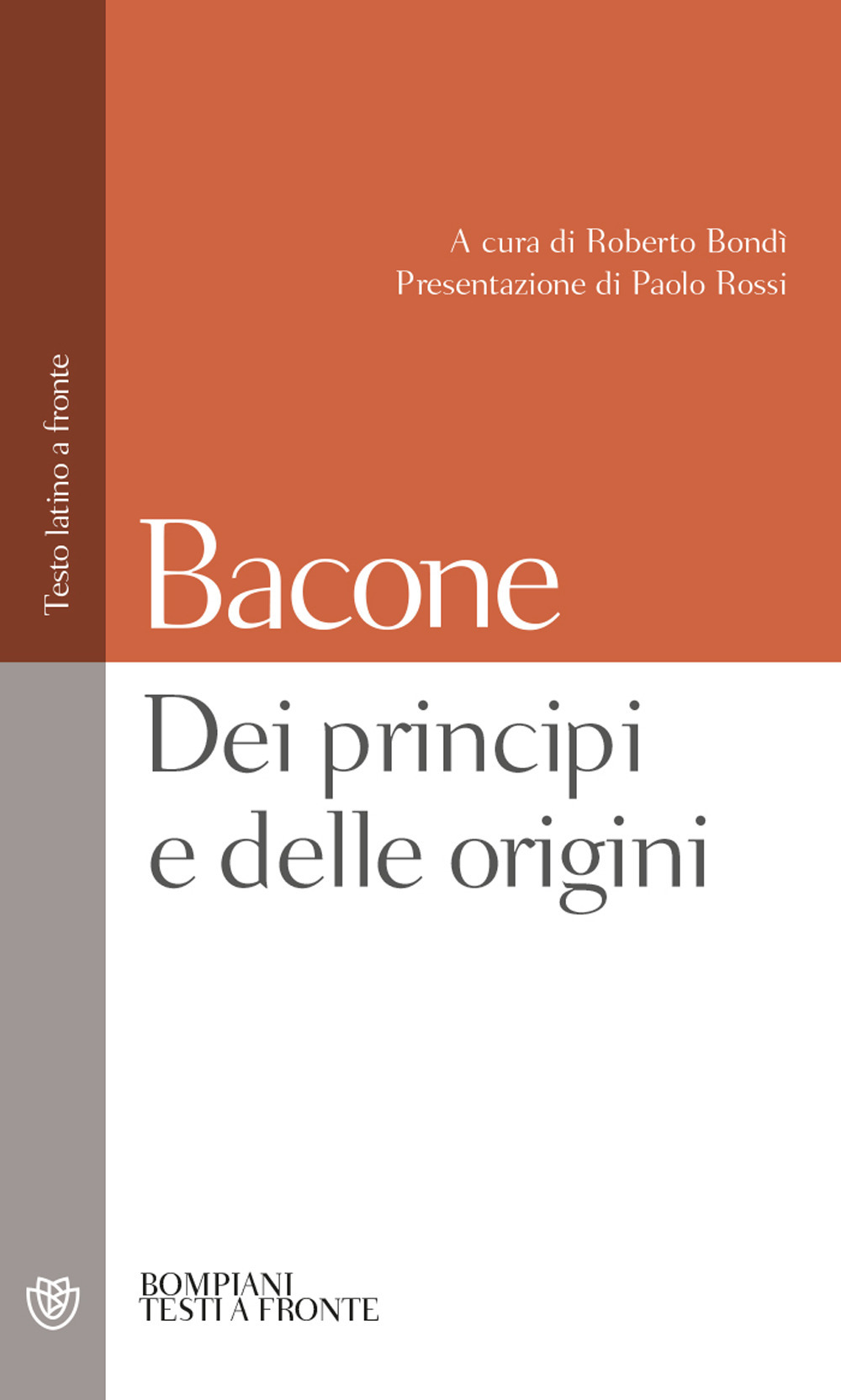 Dei principi e delle origini. Testo latino a fronte