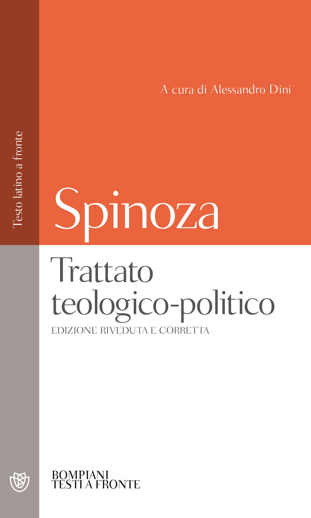 Trattato teologico-politico. Testo latino a fronte