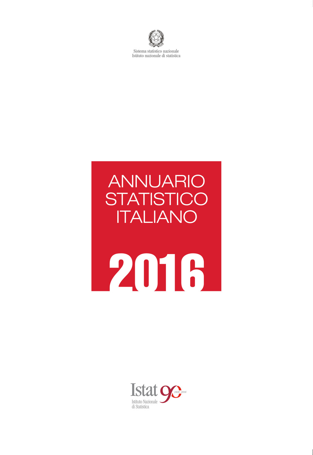Annuario statistico italiano 2016