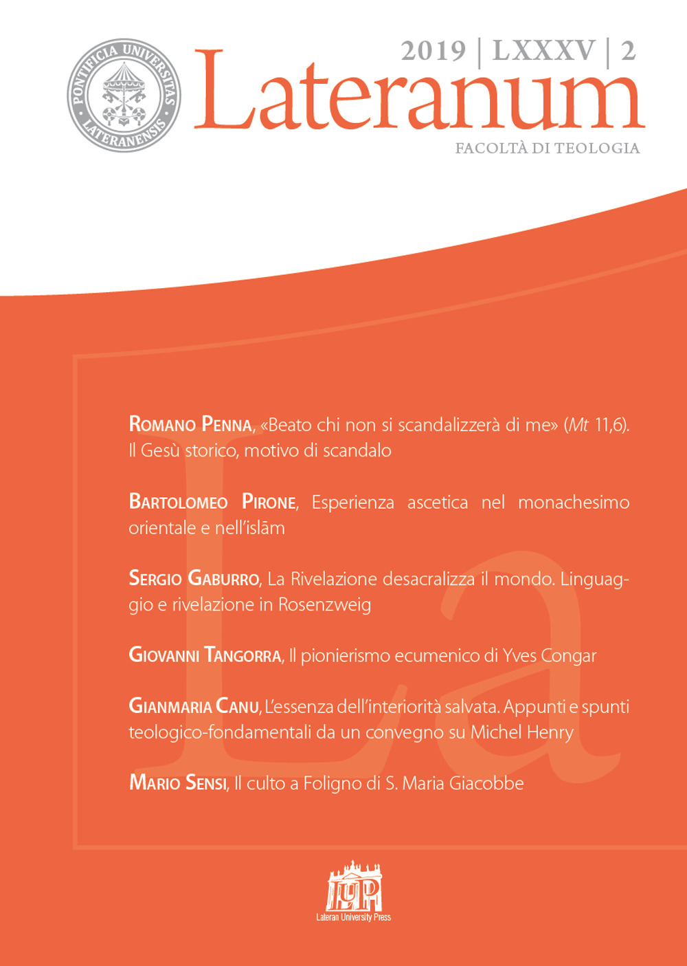 Lateranum. Vol. 2