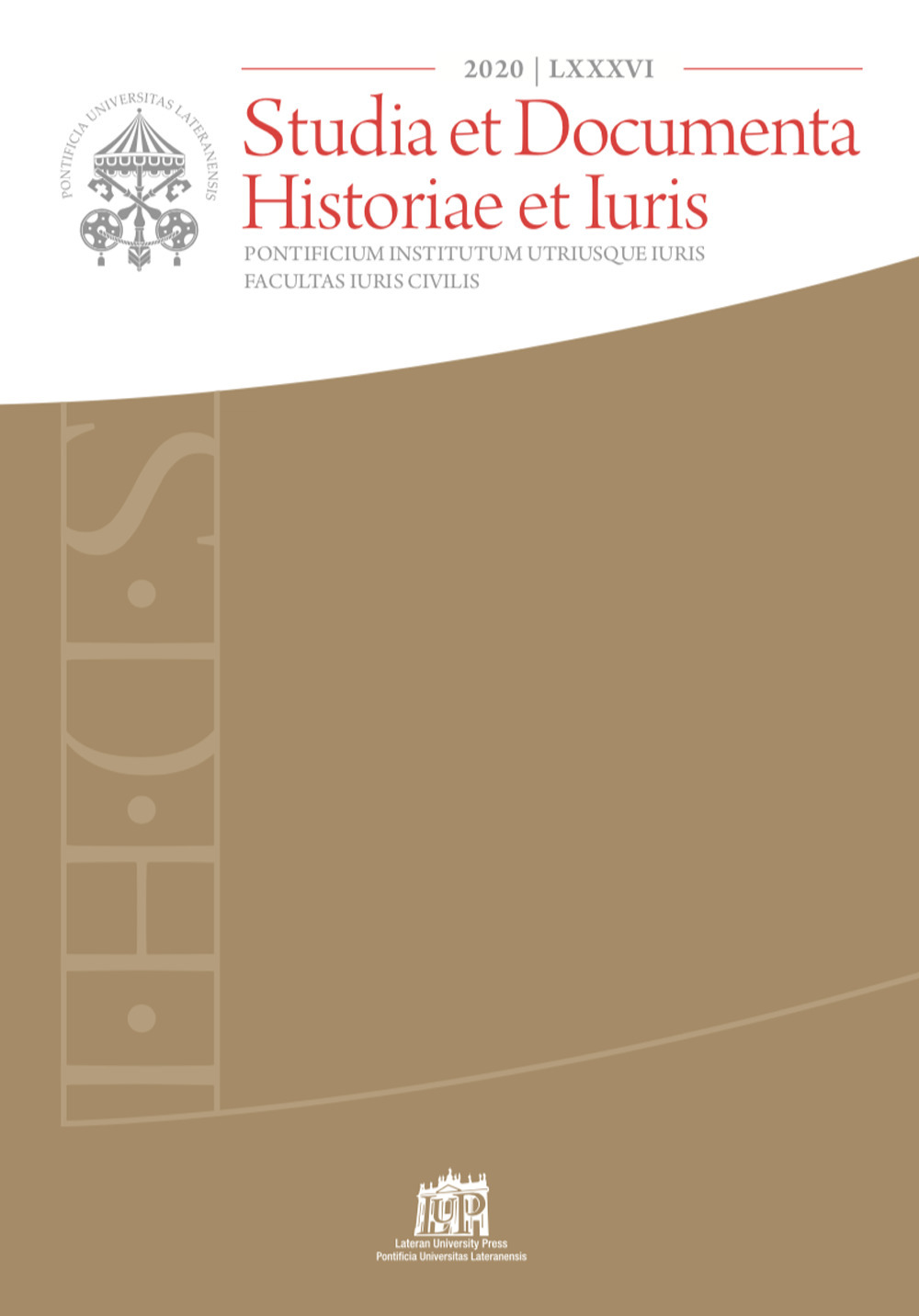 Studia et documenta historiae et iuris. Vol. 86